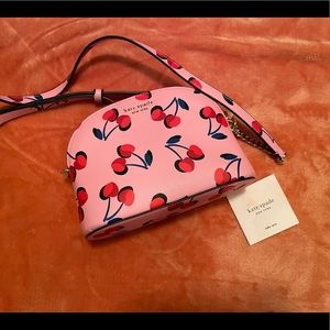Kate Spade Spencer cherries small dome crossbody